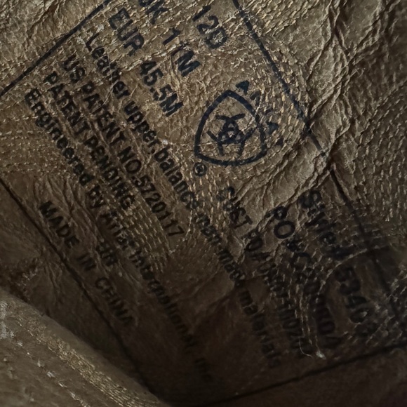 Ariat Cowboy Boots size 12D Boots.  Worn only a couple of times. - Picture 5 of 16